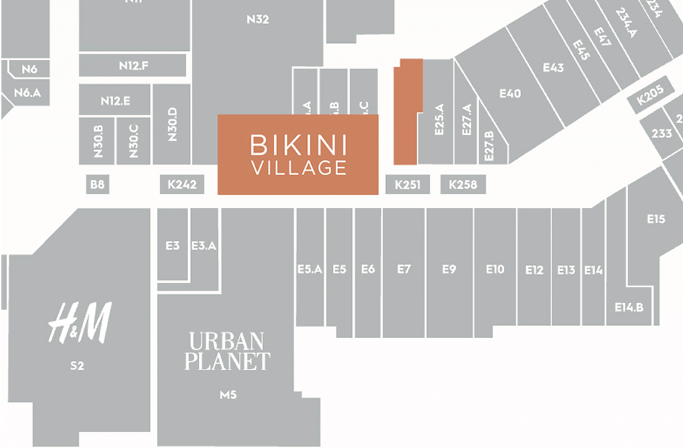 Map of Carrefour de l'Estrie - Where to find Bikini Village