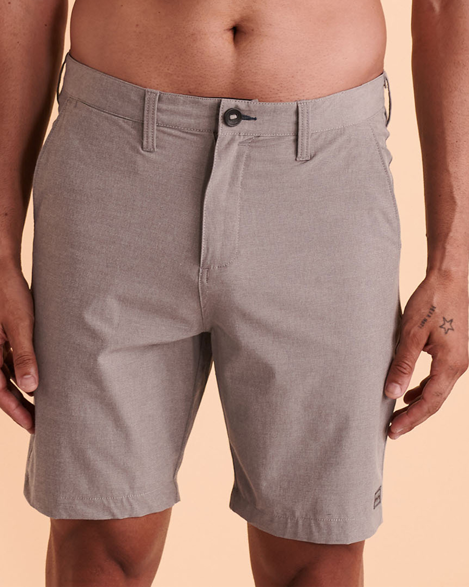 BILLABONG MID CROSSFIRE Hybrid Short Light grey ABYWS00110 - View1