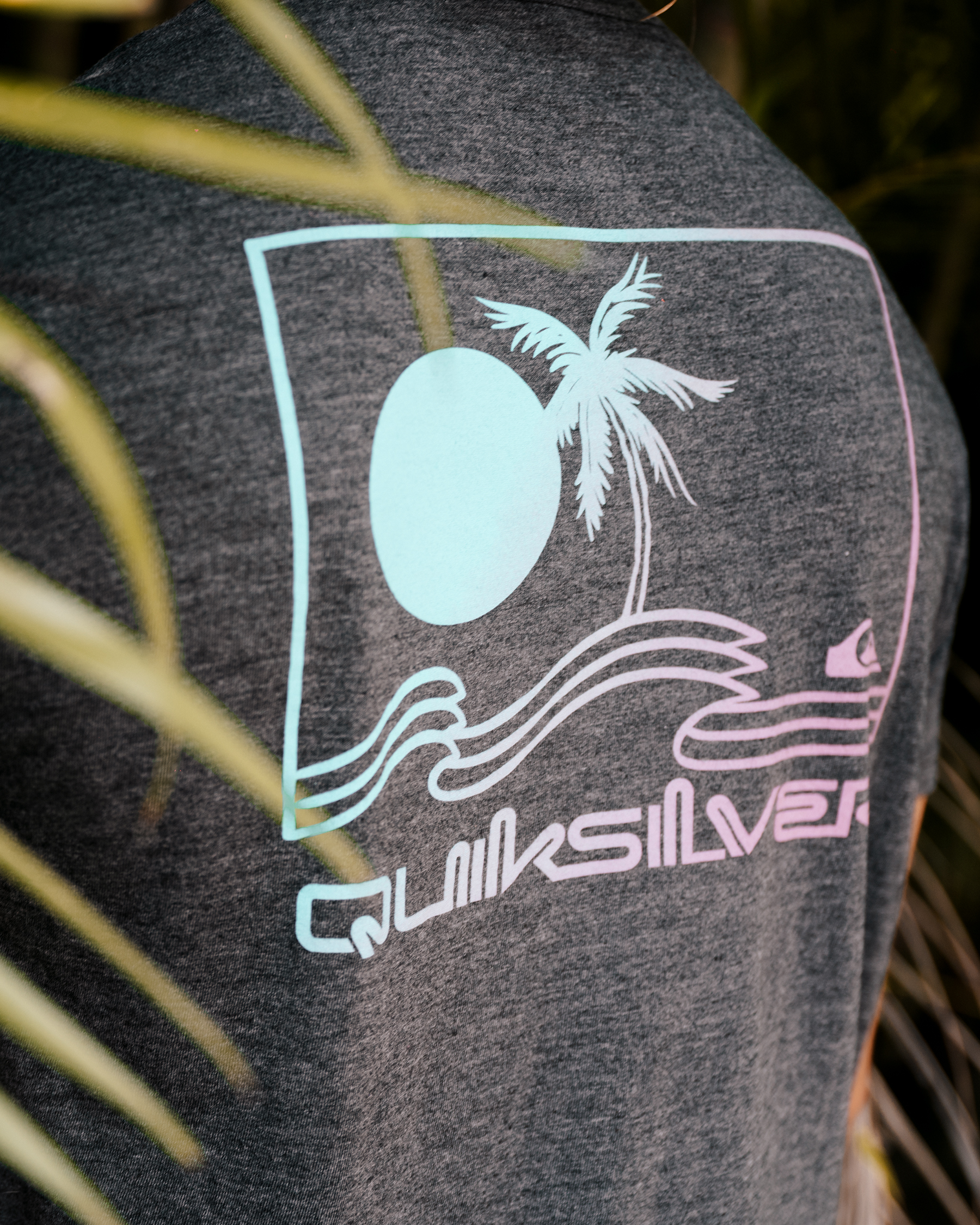 QUIKSILVER VIBES BUILDER MOD T-shirt Charcoal AQYZT08402 - View1