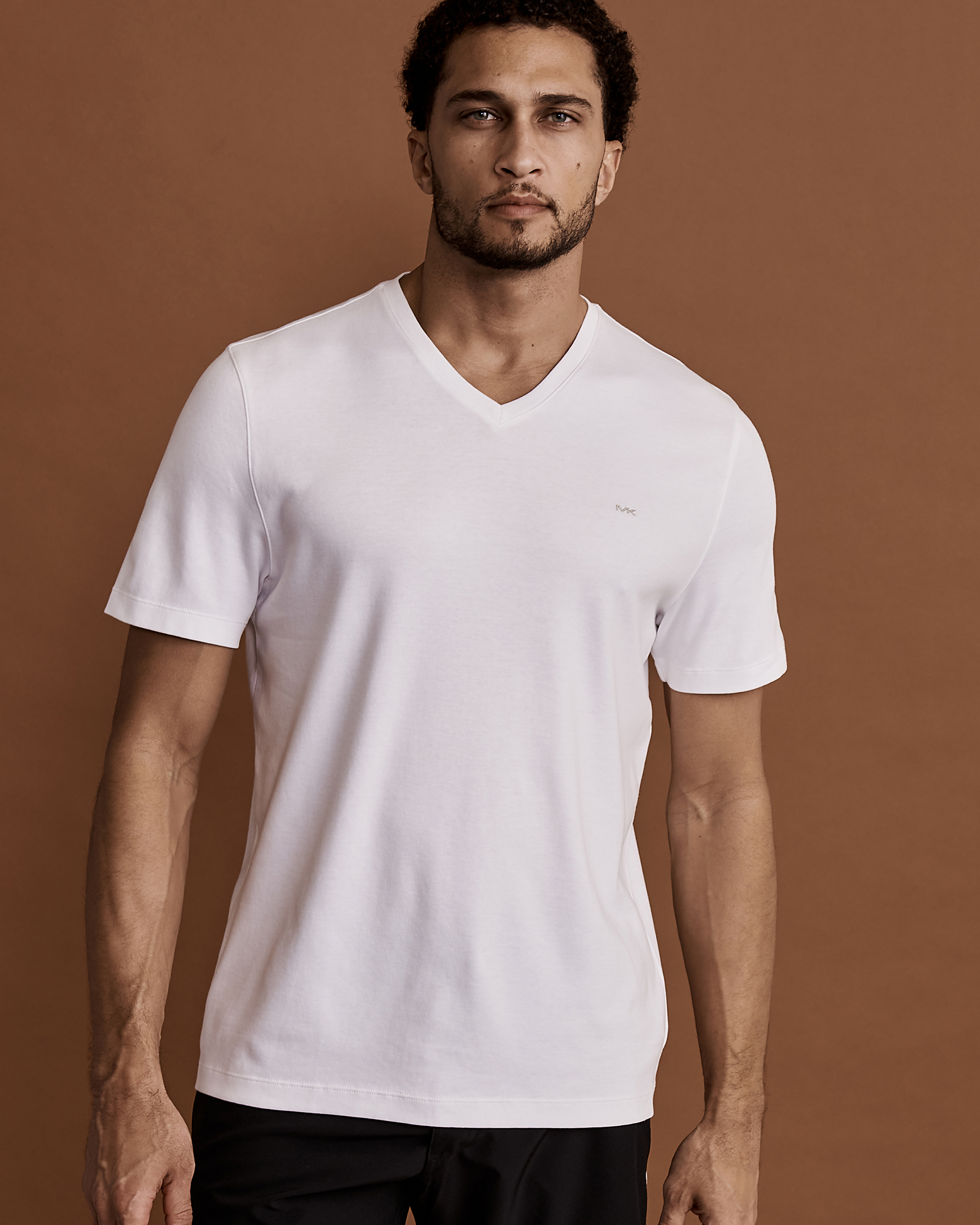 V-neck T-shirt White CB95FXZ20B - View1