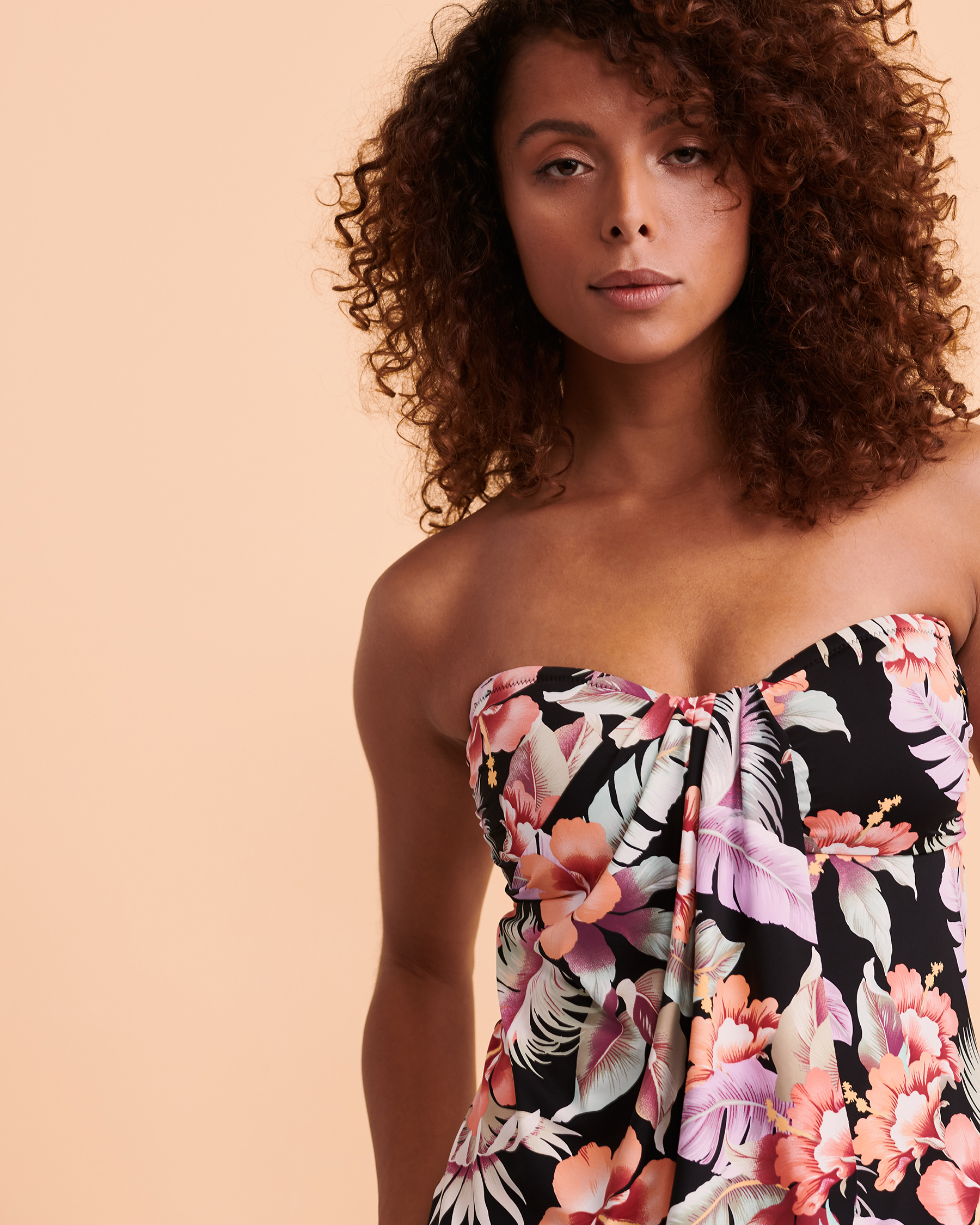 SKYE FLIRTATION Vivian Bandeau Tankini Top Floral SK734187 - View1