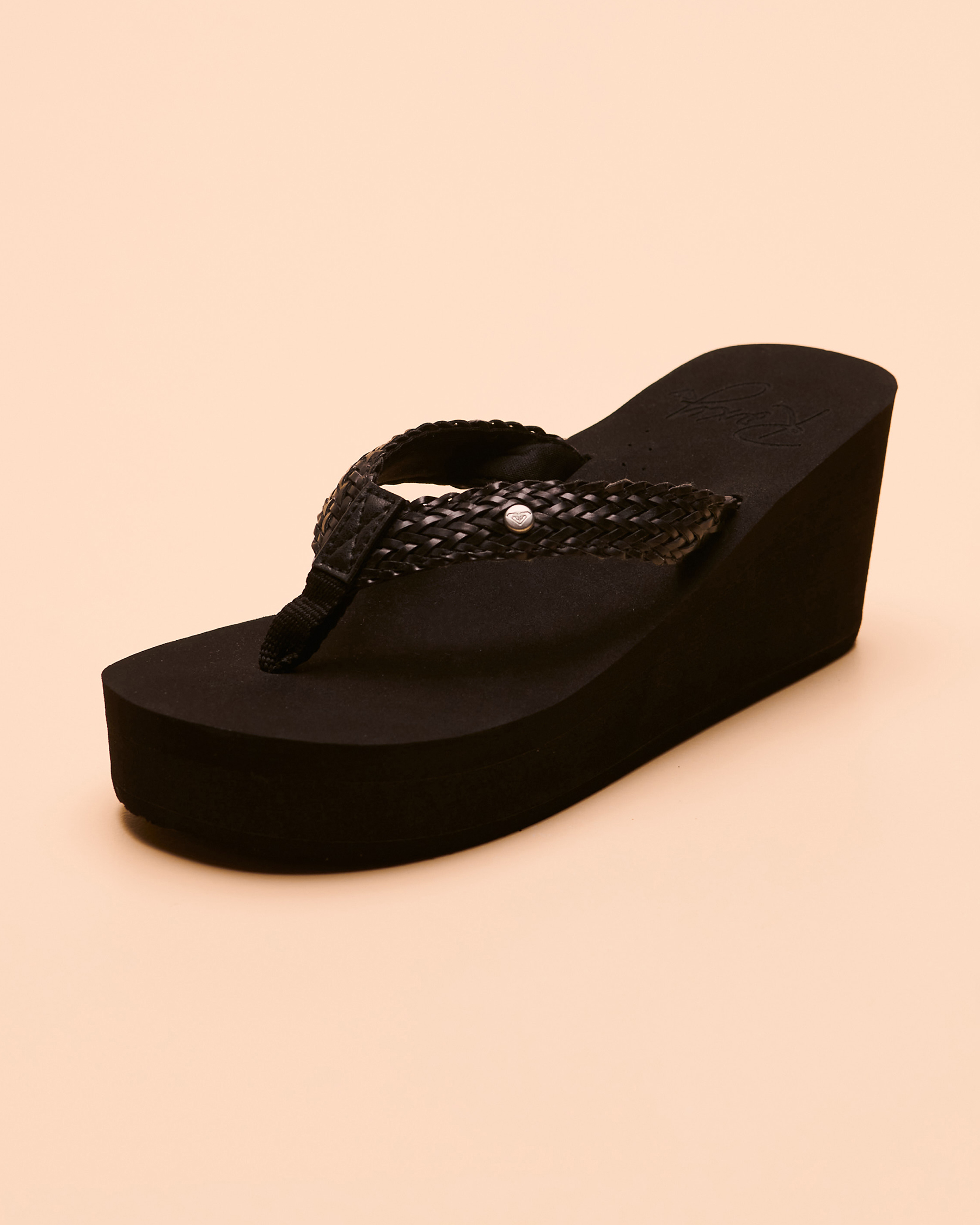 ROXY MELLIE III Wedge Sandal Black ARJL100859 - View1