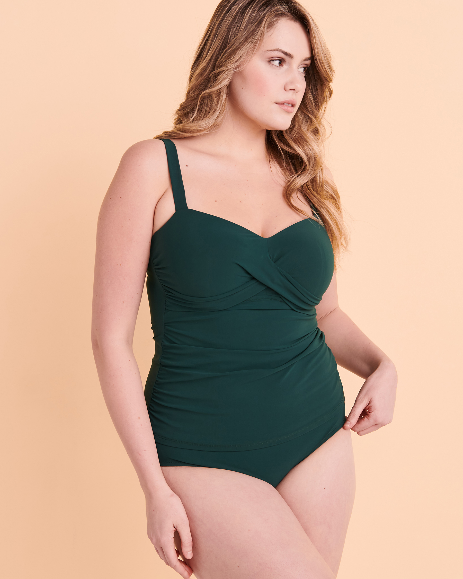 PROFILE TUTTI FRUTTI D Cup Tankini Top Dark emerald ET23-1D20 - View1