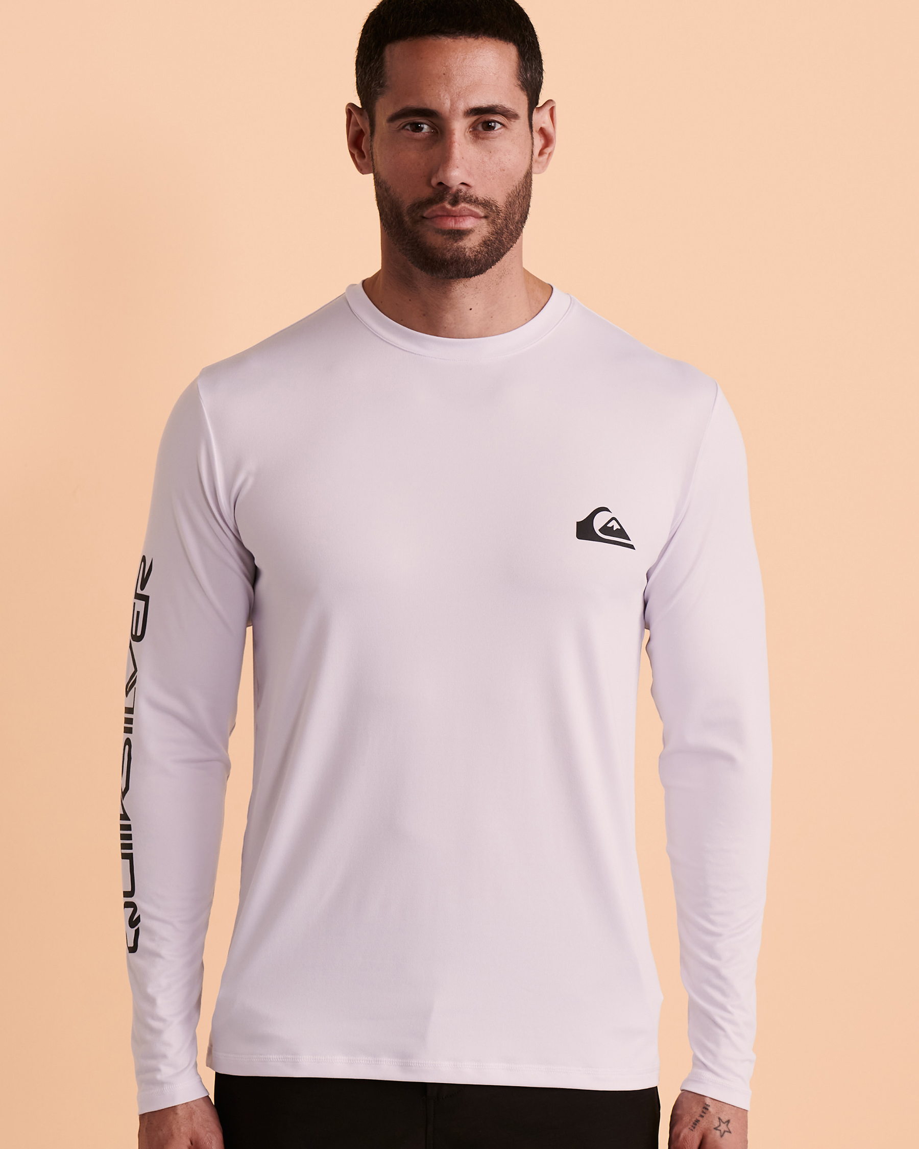 QUIKSILVER OMNI SESSION Long Sleeve Rashguard White EQYWR03349 - View1