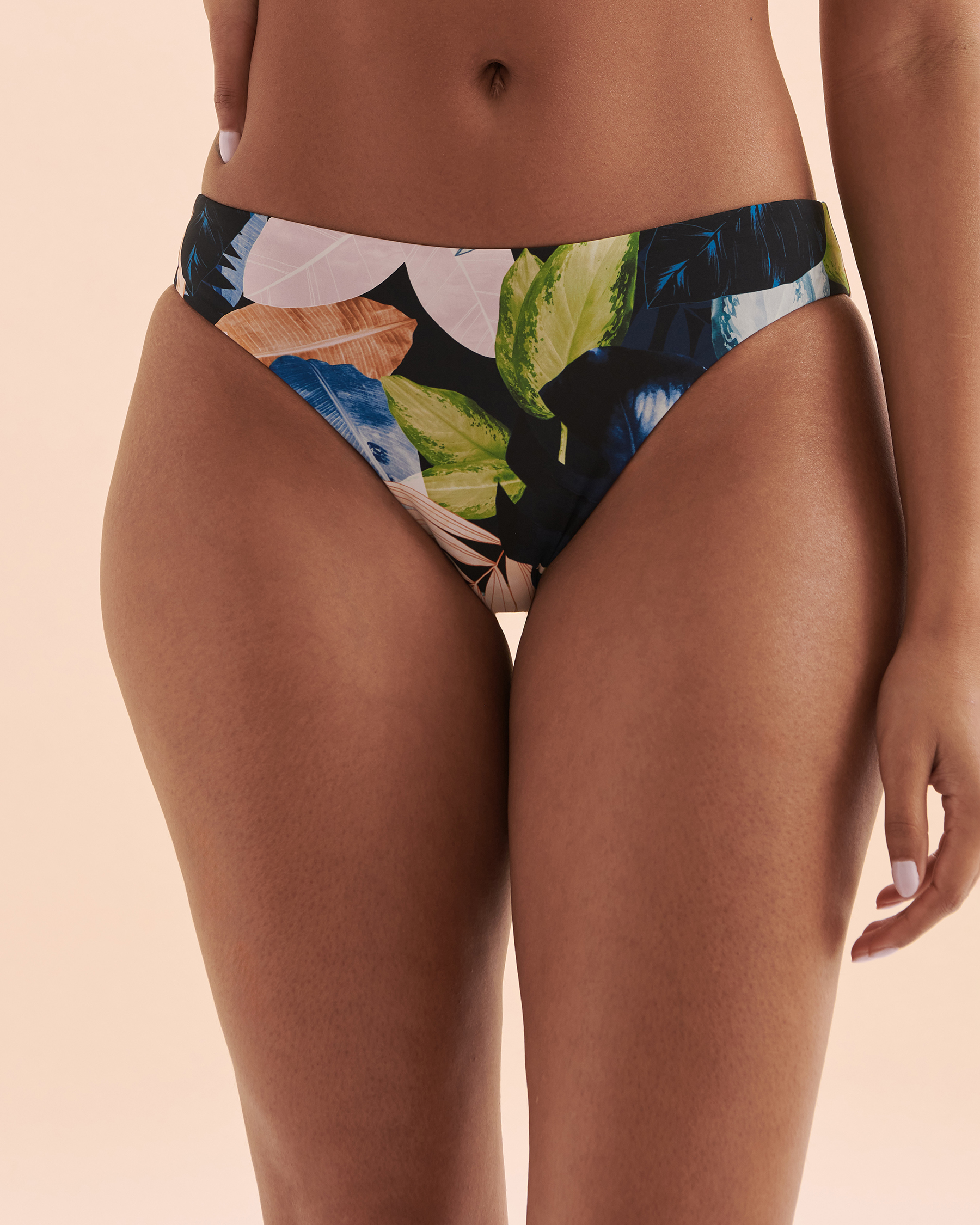 EVERYDAY SUNDAY Rainforest Tale Bikini Bottom Black Rainforest ESBEAW00919A - View1