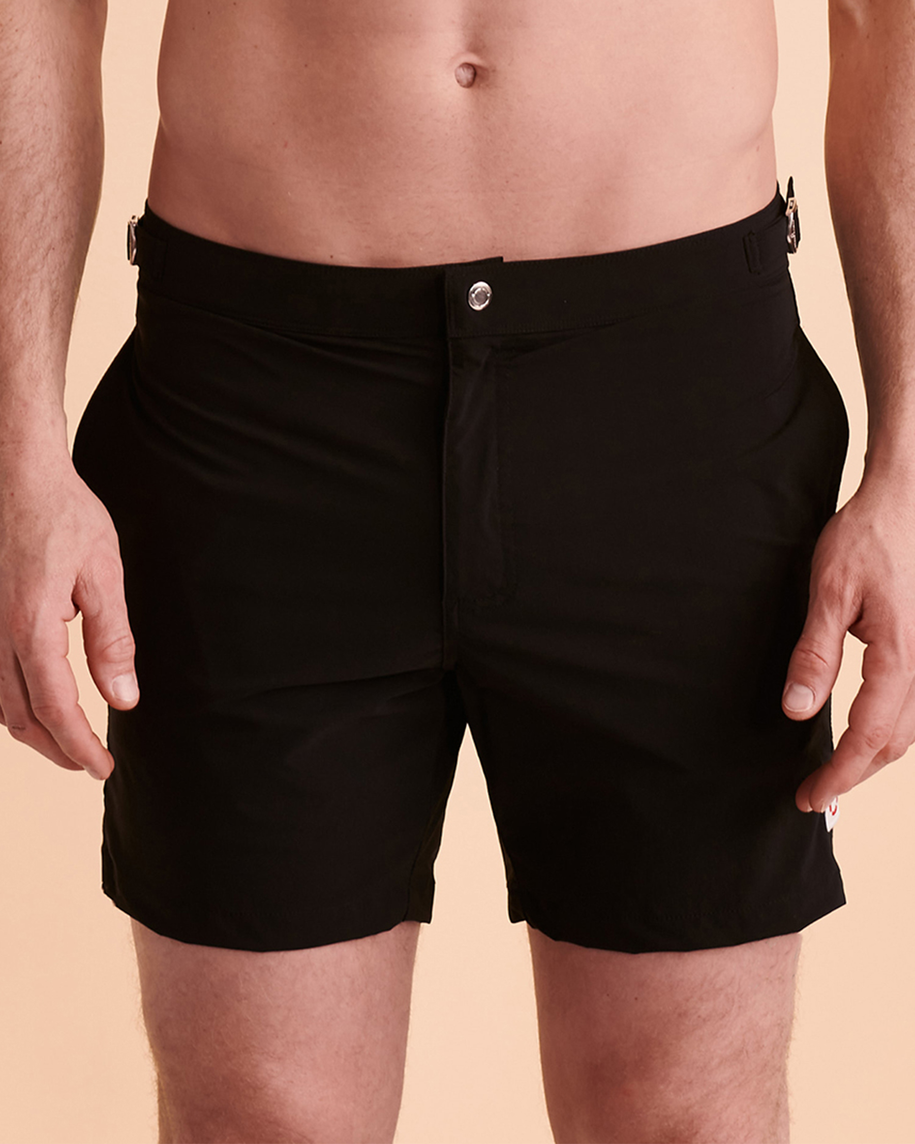 PUBLIC BEACH THE LIFEGUARD Swim Trunk Black PB4602BIK - View1