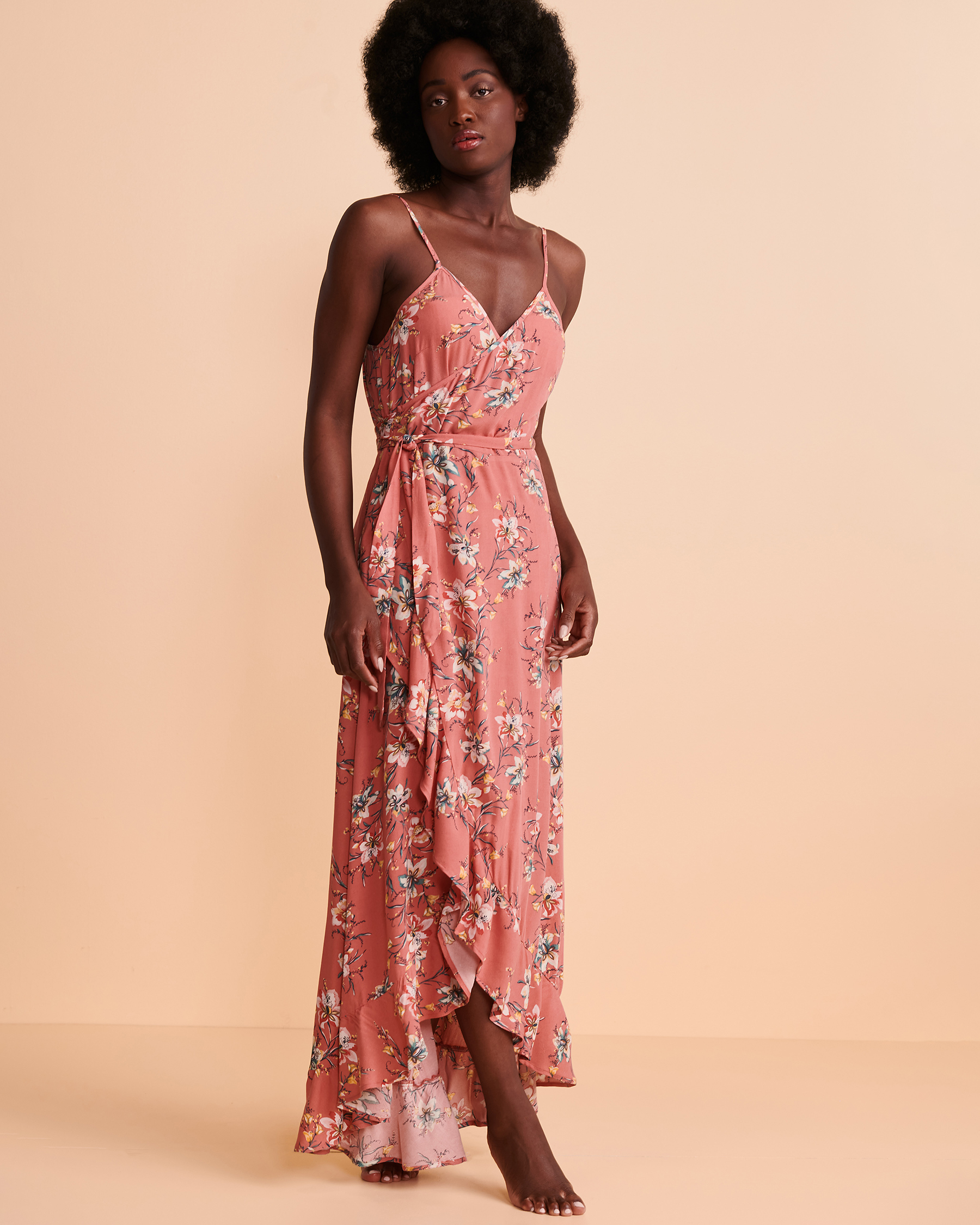 O'NEILL VIOLA Ruffle Maxi Dress Rose floral SP2416015 - View1